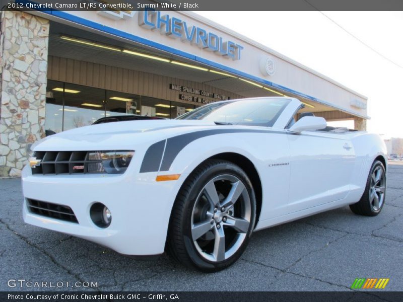 Summit White / Black 2012 Chevrolet Camaro LT/RS Convertible