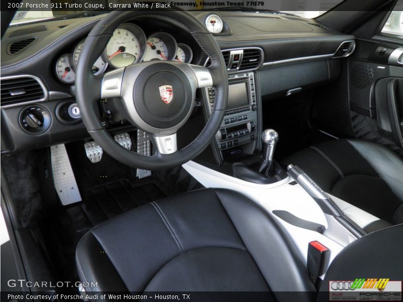 Carrara White / Black 2007 Porsche 911 Turbo Coupe