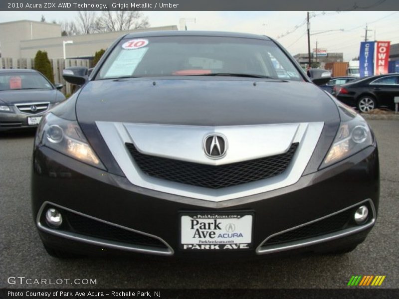 Grigio Metallic / Umber 2010 Acura ZDX AWD Technology