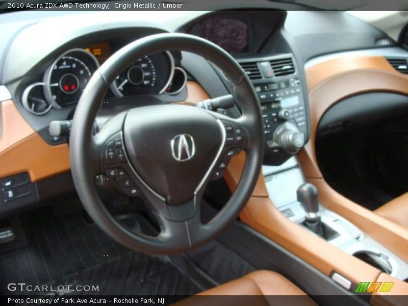 Dashboard of 2010 ZDX AWD Technology