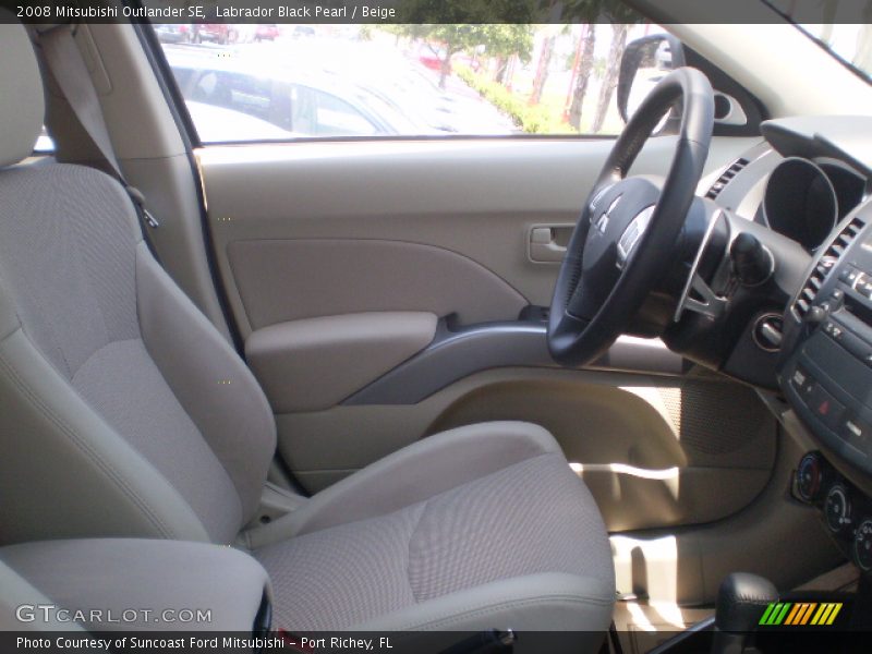 Labrador Black Pearl / Beige 2008 Mitsubishi Outlander SE