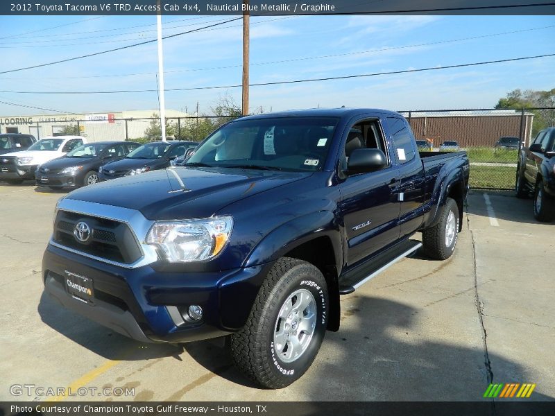 Nautical Blue Metallic / Graphite 2012 Toyota Tacoma V6 TRD Access Cab 4x4