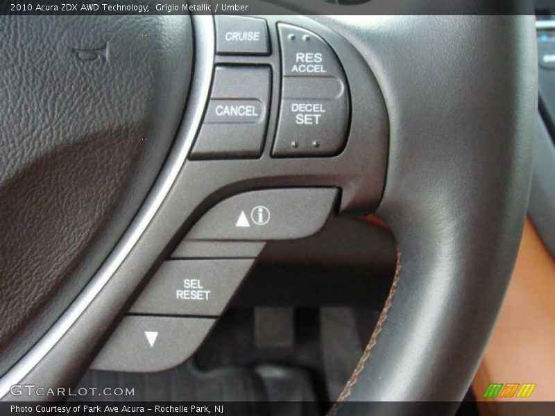 Grigio Metallic / Umber 2010 Acura ZDX AWD Technology