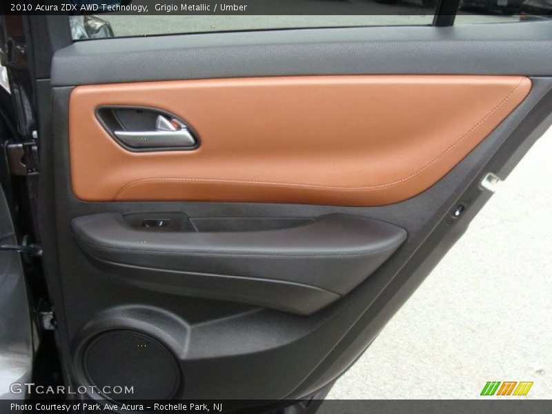 Grigio Metallic / Umber 2010 Acura ZDX AWD Technology