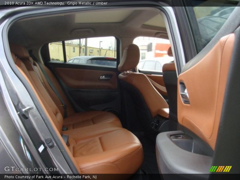 Grigio Metallic / Umber 2010 Acura ZDX AWD Technology