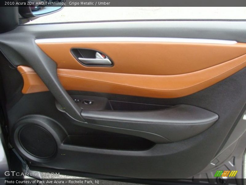Grigio Metallic / Umber 2010 Acura ZDX AWD Technology