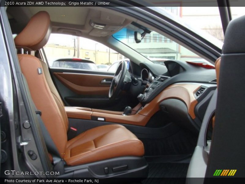 Grigio Metallic / Umber 2010 Acura ZDX AWD Technology