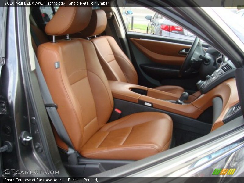 Grigio Metallic / Umber 2010 Acura ZDX AWD Technology