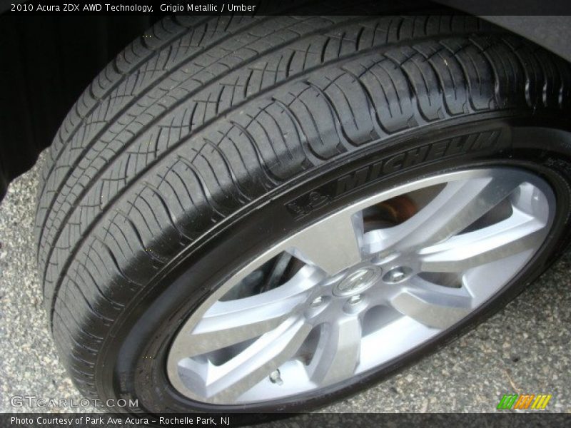 Grigio Metallic / Umber 2010 Acura ZDX AWD Technology