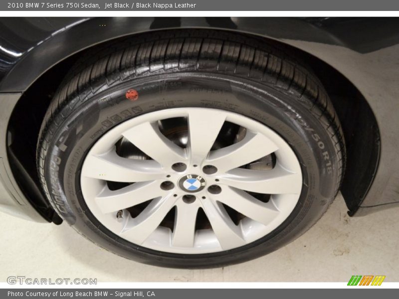 Jet Black / Black Nappa Leather 2010 BMW 7 Series 750i Sedan