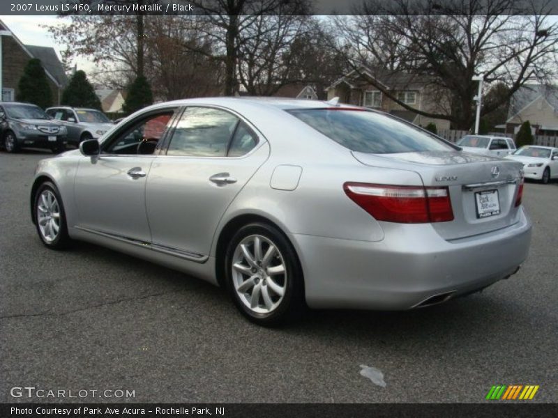 Mercury Metallic / Black 2007 Lexus LS 460