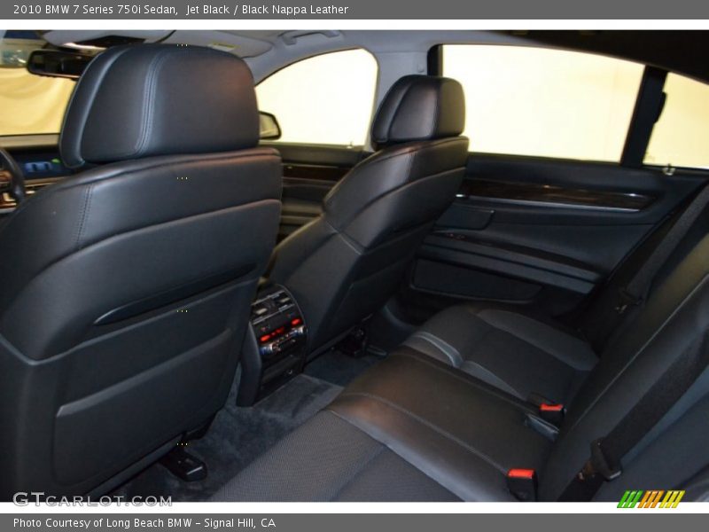 Jet Black / Black Nappa Leather 2010 BMW 7 Series 750i Sedan