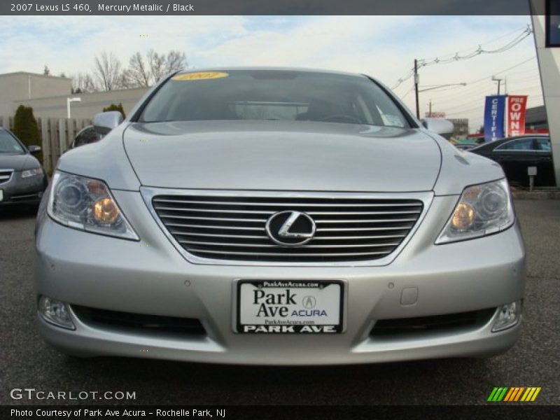 Mercury Metallic / Black 2007 Lexus LS 460