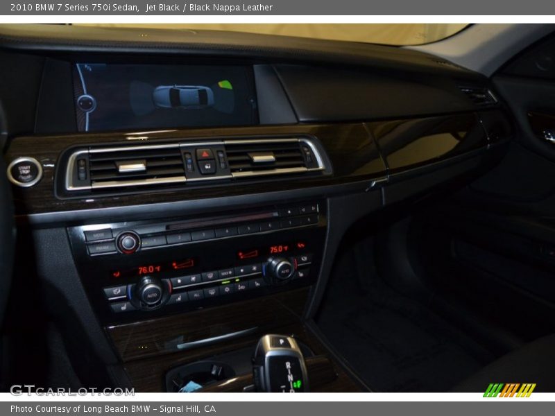 Jet Black / Black Nappa Leather 2010 BMW 7 Series 750i Sedan