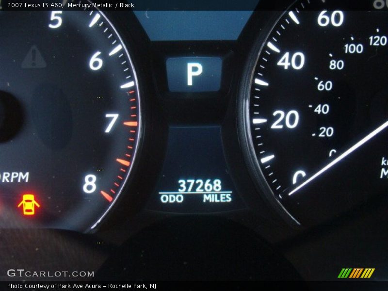 Mercury Metallic / Black 2007 Lexus LS 460