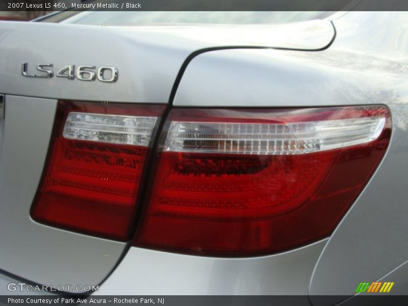 Mercury Metallic / Black 2007 Lexus LS 460