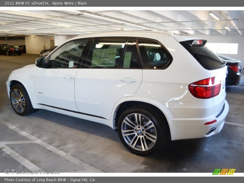 Alpine White / Black 2012 BMW X5 xDrive50i