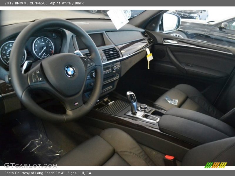 Alpine White / Black 2012 BMW X5 xDrive50i