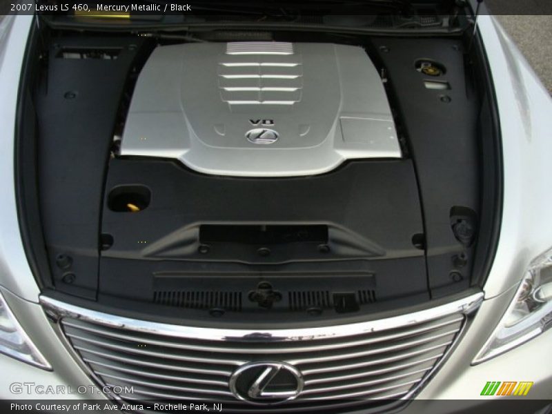 Mercury Metallic / Black 2007 Lexus LS 460