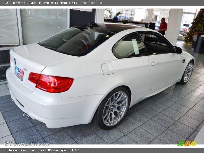Mineral White Metallic / Fox Red/Black/Black 2012 BMW M3 Coupe