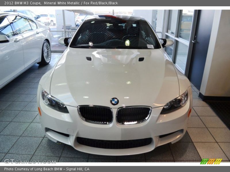 Mineral White Metallic / Fox Red/Black/Black 2012 BMW M3 Coupe