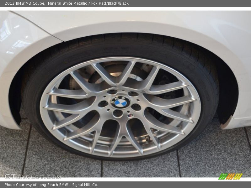 Mineral White Metallic / Fox Red/Black/Black 2012 BMW M3 Coupe
