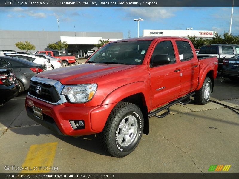 Barcelona Red Metallic / Graphite 2012 Toyota Tacoma V6 TRD Prerunner Double Cab