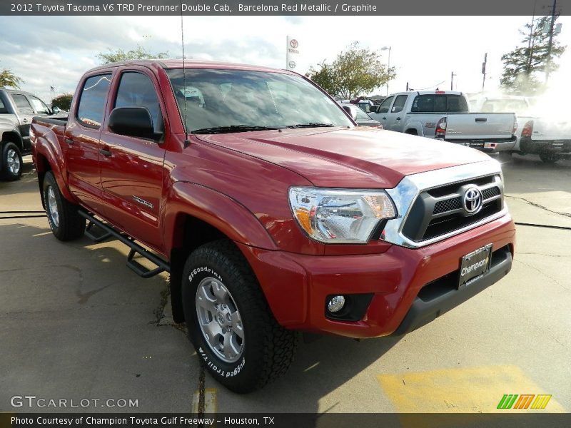 Barcelona Red Metallic / Graphite 2012 Toyota Tacoma V6 TRD Prerunner Double Cab