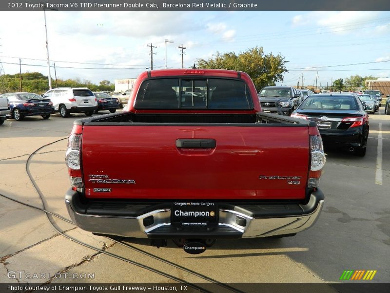 Barcelona Red Metallic / Graphite 2012 Toyota Tacoma V6 TRD Prerunner Double Cab