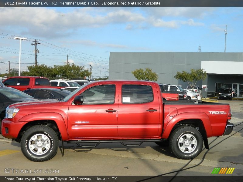 Barcelona Red Metallic / Graphite 2012 Toyota Tacoma V6 TRD Prerunner Double Cab