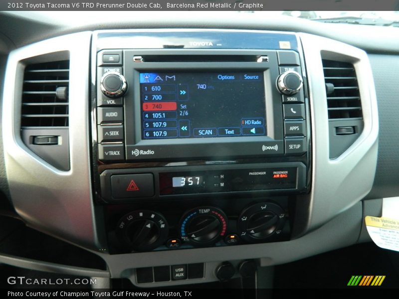 Barcelona Red Metallic / Graphite 2012 Toyota Tacoma V6 TRD Prerunner Double Cab