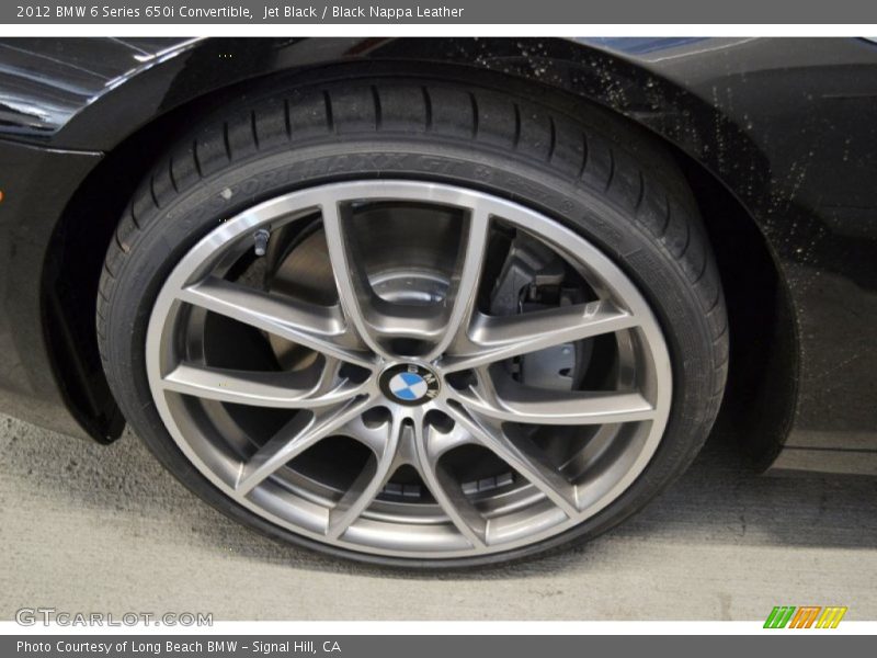 Jet Black / Black Nappa Leather 2012 BMW 6 Series 650i Convertible