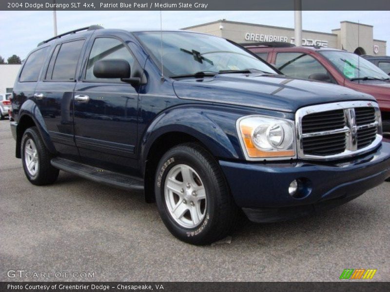 Patriot Blue Pearl / Medium Slate Gray 2004 Dodge Durango SLT 4x4