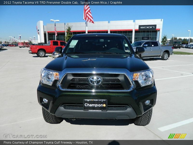 Spruce Green Mica / Graphite 2012 Toyota Tacoma V6 TRD Prerunner Double Cab