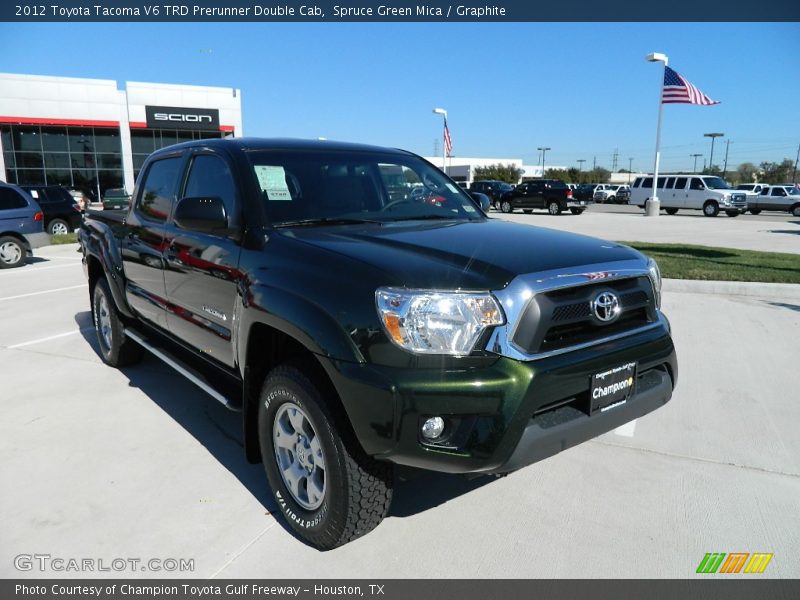 Spruce Green Mica / Graphite 2012 Toyota Tacoma V6 TRD Prerunner Double Cab
