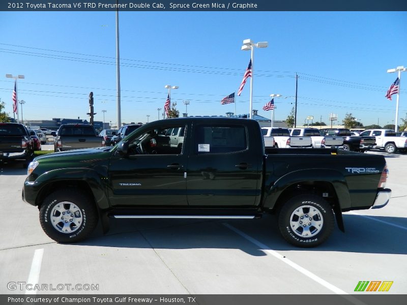 Spruce Green Mica / Graphite 2012 Toyota Tacoma V6 TRD Prerunner Double Cab
