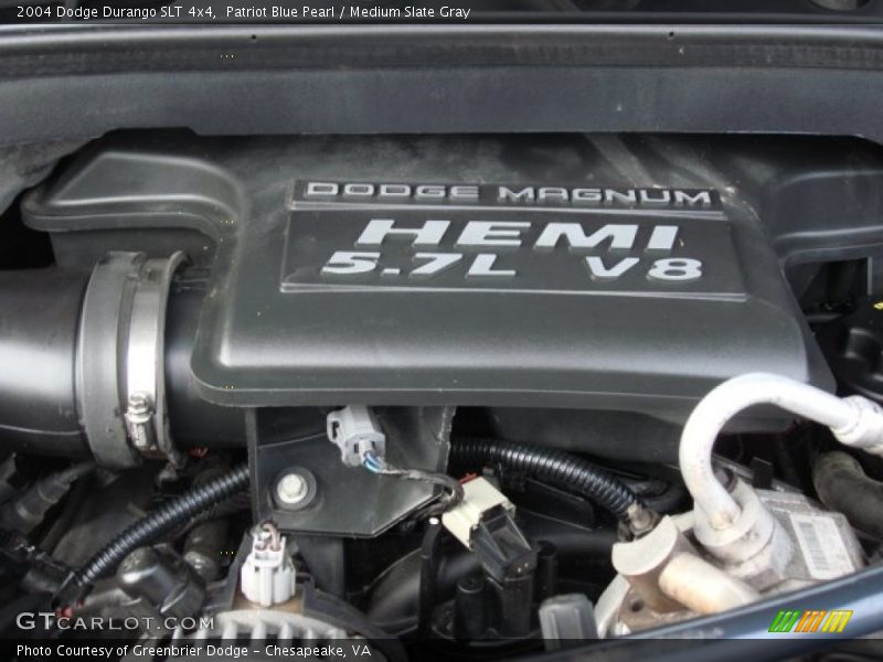 Patriot Blue Pearl / Medium Slate Gray 2004 Dodge Durango SLT 4x4