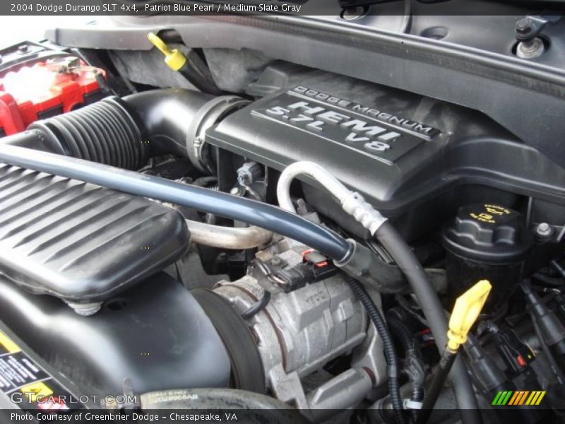 Patriot Blue Pearl / Medium Slate Gray 2004 Dodge Durango SLT 4x4