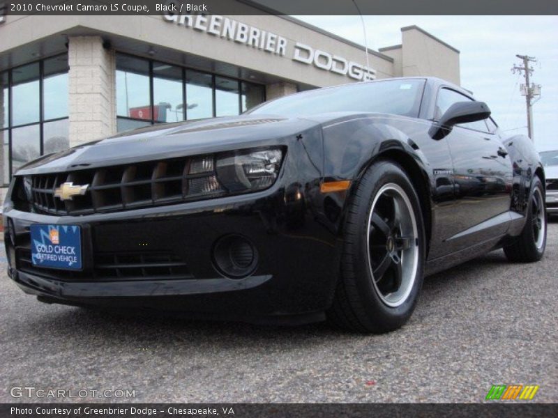 Black / Black 2010 Chevrolet Camaro LS Coupe