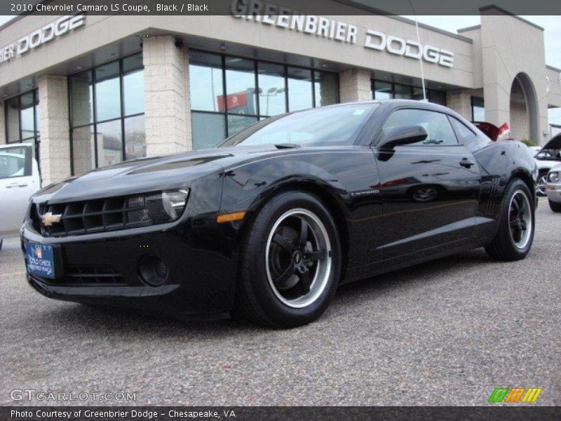 Black / Black 2010 Chevrolet Camaro LS Coupe