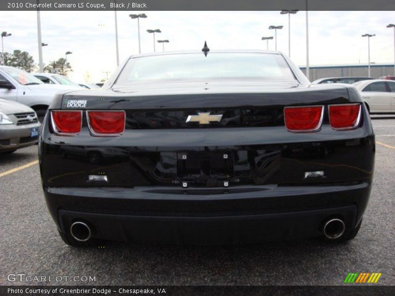 Black / Black 2010 Chevrolet Camaro LS Coupe