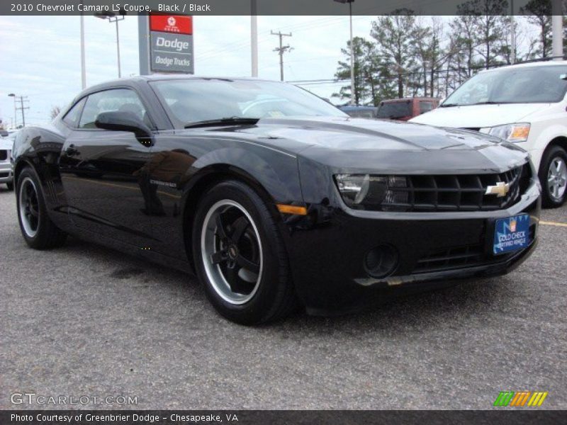 Black / Black 2010 Chevrolet Camaro LS Coupe