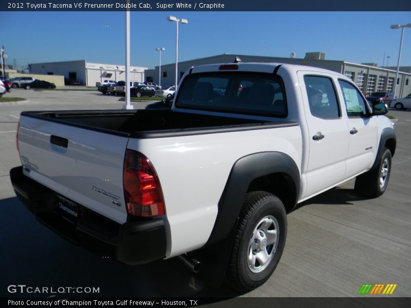Super White / Graphite 2012 Toyota Tacoma V6 Prerunner Double Cab