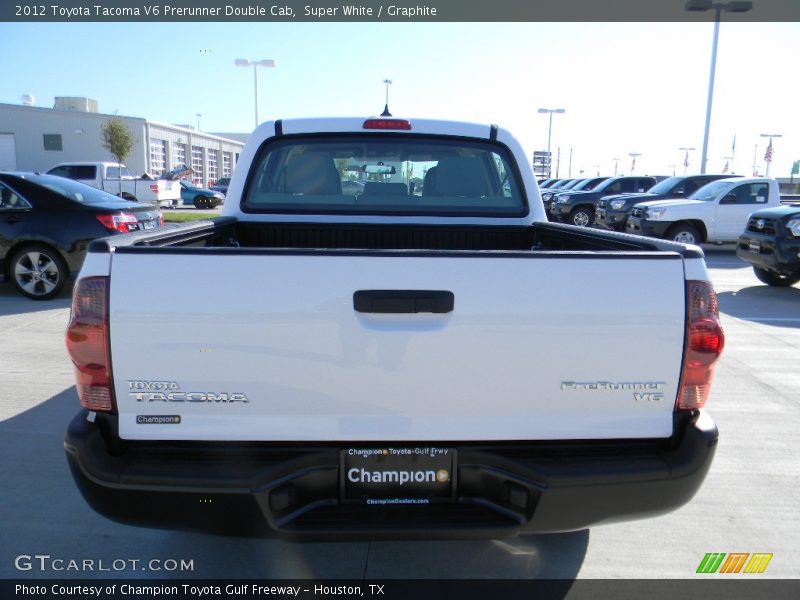 Super White / Graphite 2012 Toyota Tacoma V6 Prerunner Double Cab