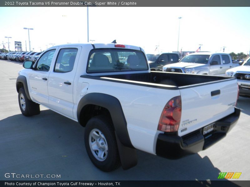Super White / Graphite 2012 Toyota Tacoma V6 Prerunner Double Cab