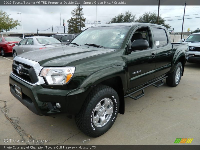 Spruce Green Mica / Graphite 2012 Toyota Tacoma V6 TRD Prerunner Double Cab