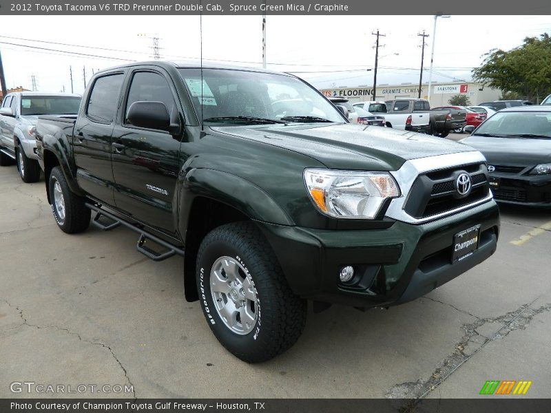 Spruce Green Mica / Graphite 2012 Toyota Tacoma V6 TRD Prerunner Double Cab