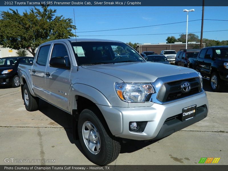 Silver Streak Mica / Graphite 2012 Toyota Tacoma V6 SR5 Prerunner Double Cab