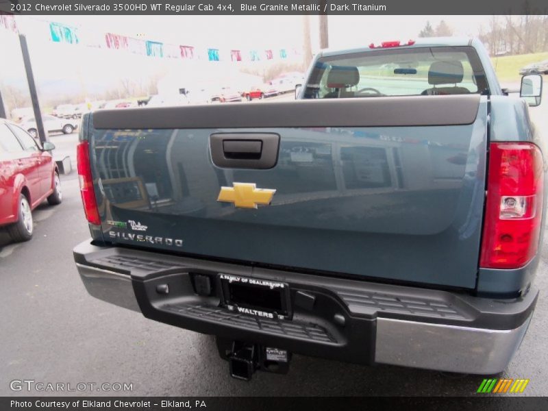 Blue Granite Metallic / Dark Titanium 2012 Chevrolet Silverado 3500HD WT Regular Cab 4x4