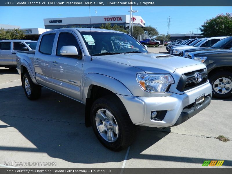 Silver Streak Mica / Graphite 2012 Toyota Tacoma V6 TRD Sport Prerunner Double Cab